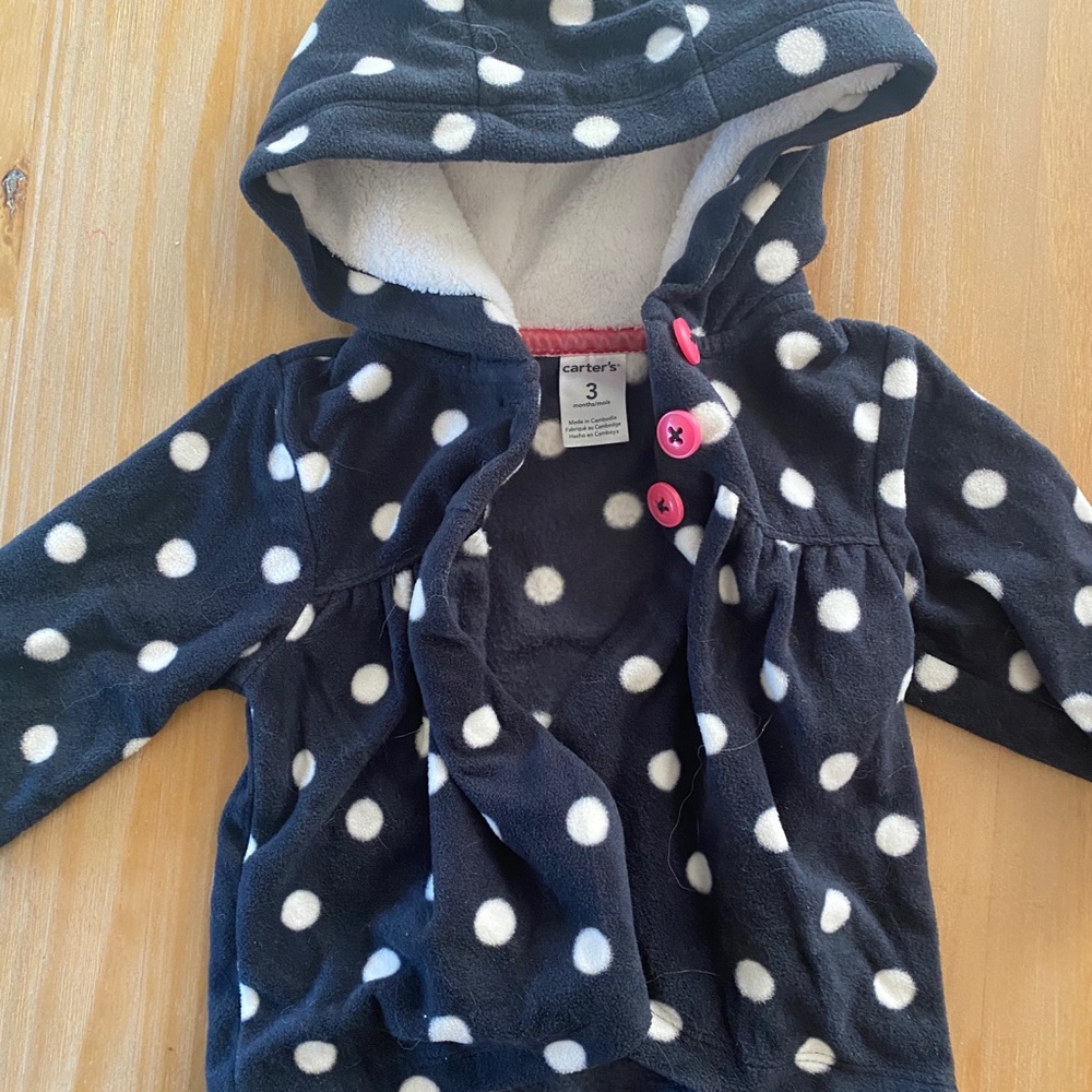 💚 3/$25 Carter’s Matching Fleece Outfit 3 month - Picture 2 of 3